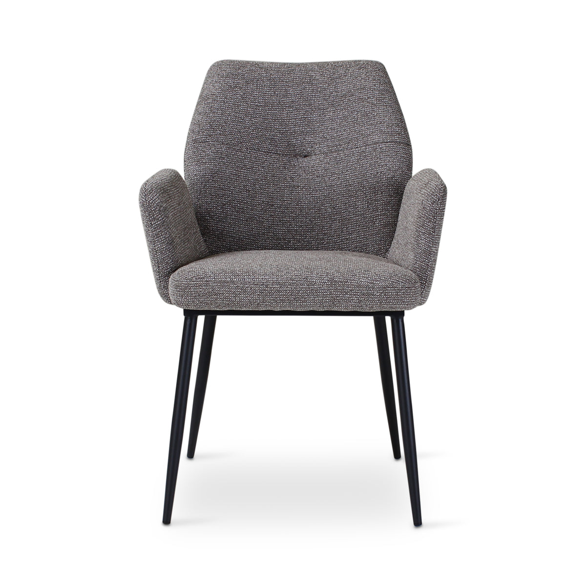VIGO Sessel in Dunkelgrau mit anthrazitfarbenen Metallbeinen - ZEN ZONE