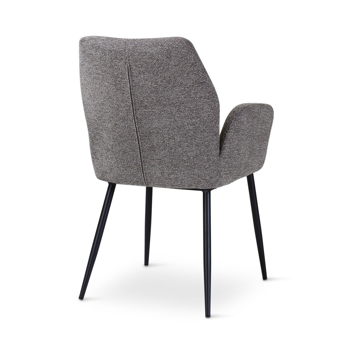 VIGO Sessel in Dunkelgrau mit anthrazitfarbenen Metallbeinen - ZEN ZONE