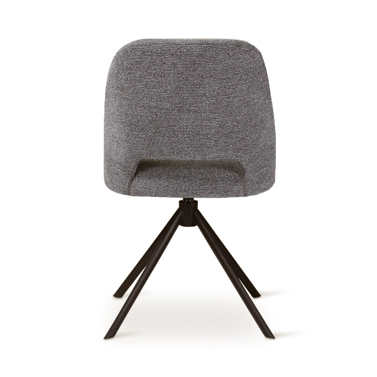 OMIS Drehstuhl in Dunkelgrau mit anthrazitfarbenen Metallbeinen - ZEN ZONE