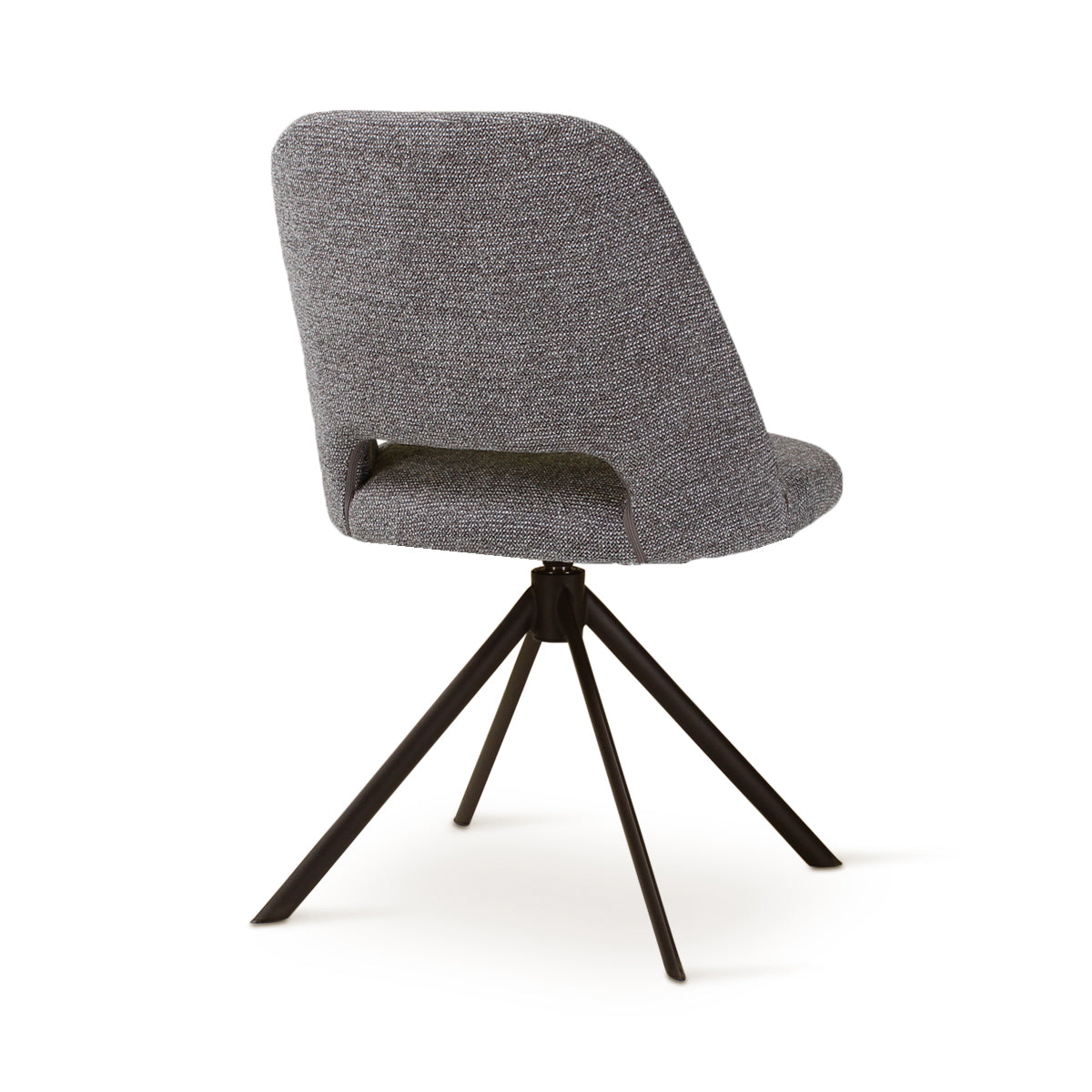 OMIS Drehstuhl in Dunkelgrau mit anthrazitfarbenen Metallbeinen - ZEN ZONE