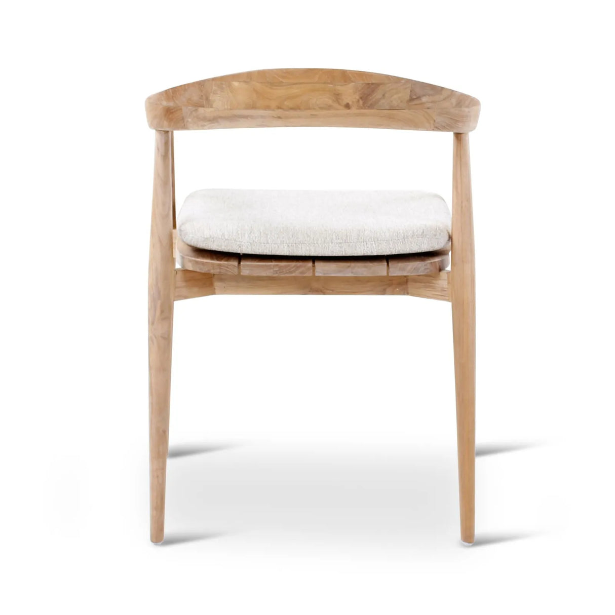 Gartenstuhl Emma aus Teakholz mit tonfarbenen Kissen - ZEN ZONE Furniture