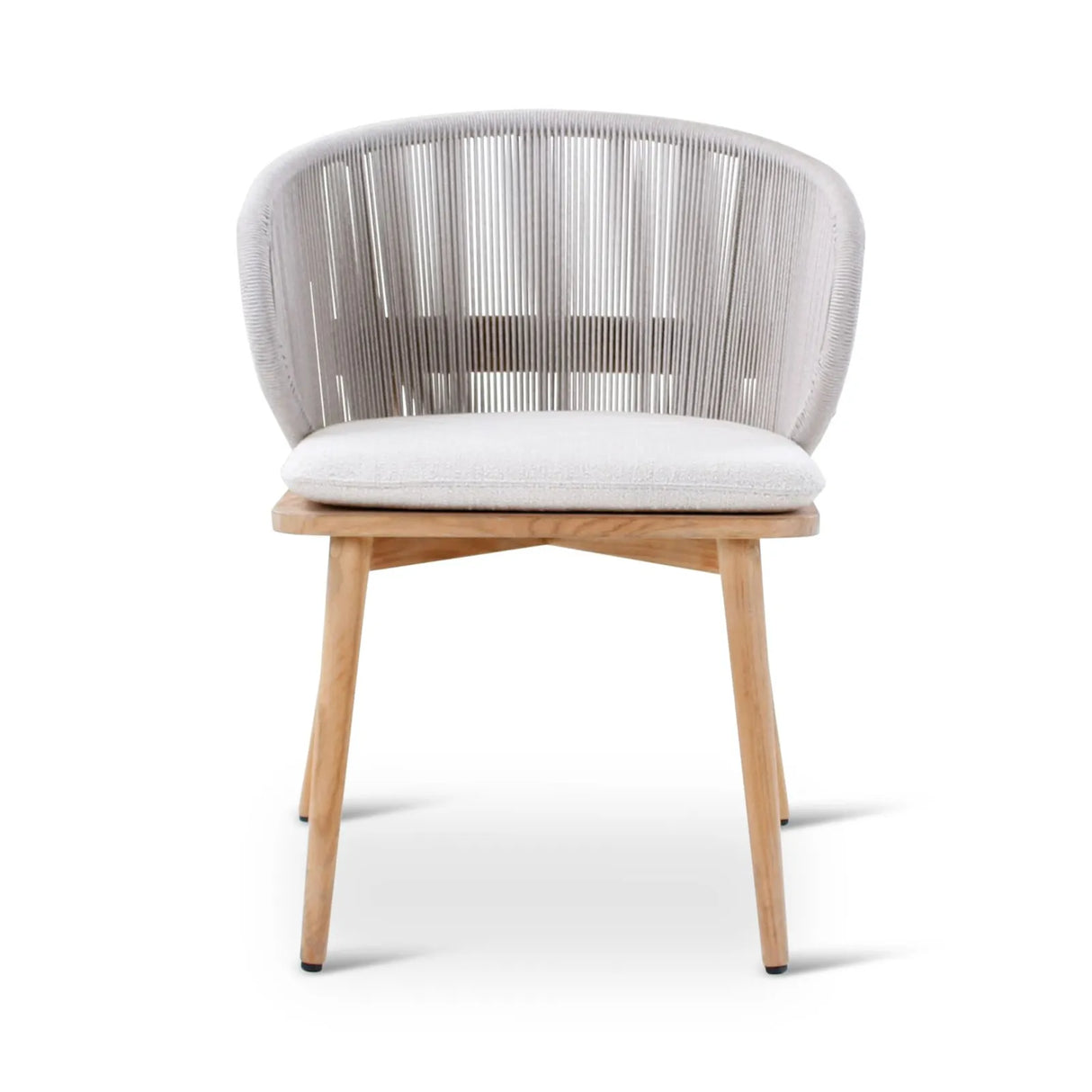 Gartenstuhl Gabor aus Teakholz mit tonfarbenen Kissen - ZEN ZONE Furniture