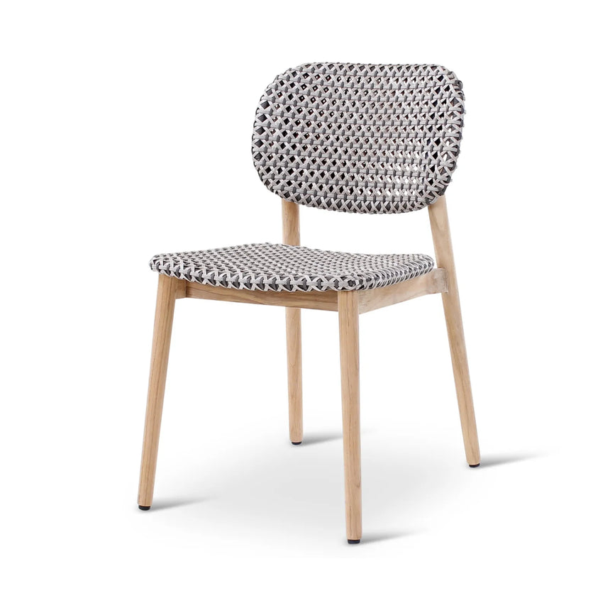 Gartenstuhl Zara aus Teakholz in grau - ZEN ZONE Furniture