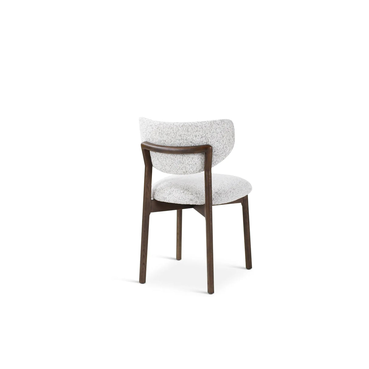 BLAKE Essstuhl stone, Beine aus Holz Dunkelbraun