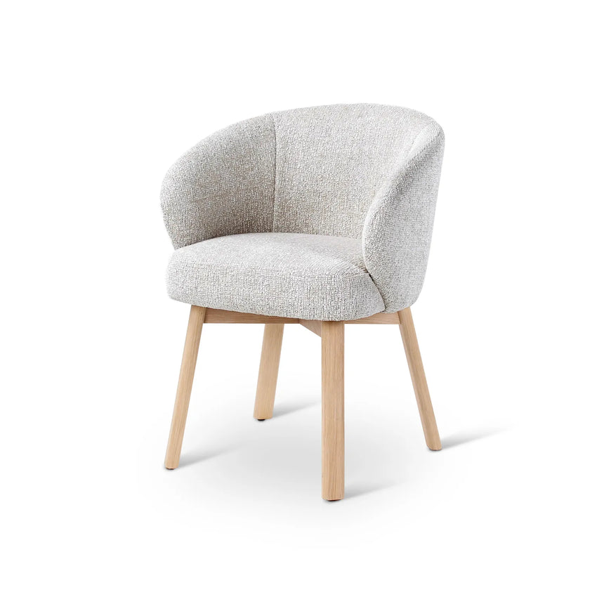 Essstuhl Bolly aus Eiche in beige - ZEN ZONE Furniture