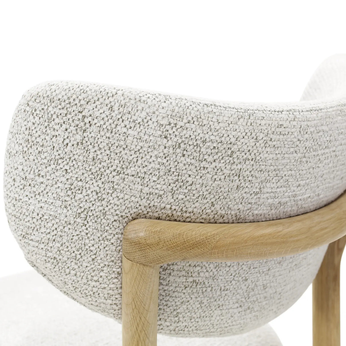 BLAKE Barhocker aus Eiche in Elfenbein/Natur, 49×58×99 cm - ZEN ZONE Furniture