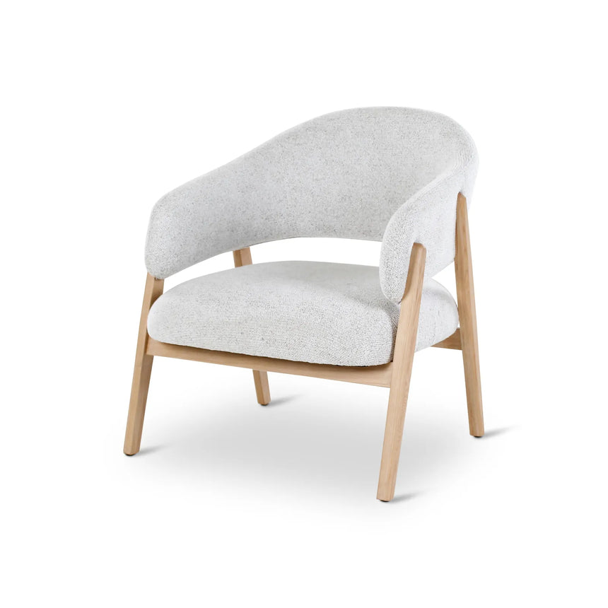 Sessel Conor aus Eiche mit elfenbeinfarbende Kissen - ZEN ZONE Furniture