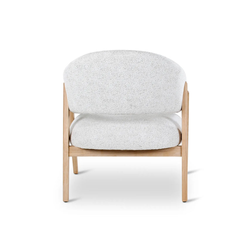 Sessel Conor aus Eiche mit elfenbeinfarbende Kissen - ZEN ZONE Furniture