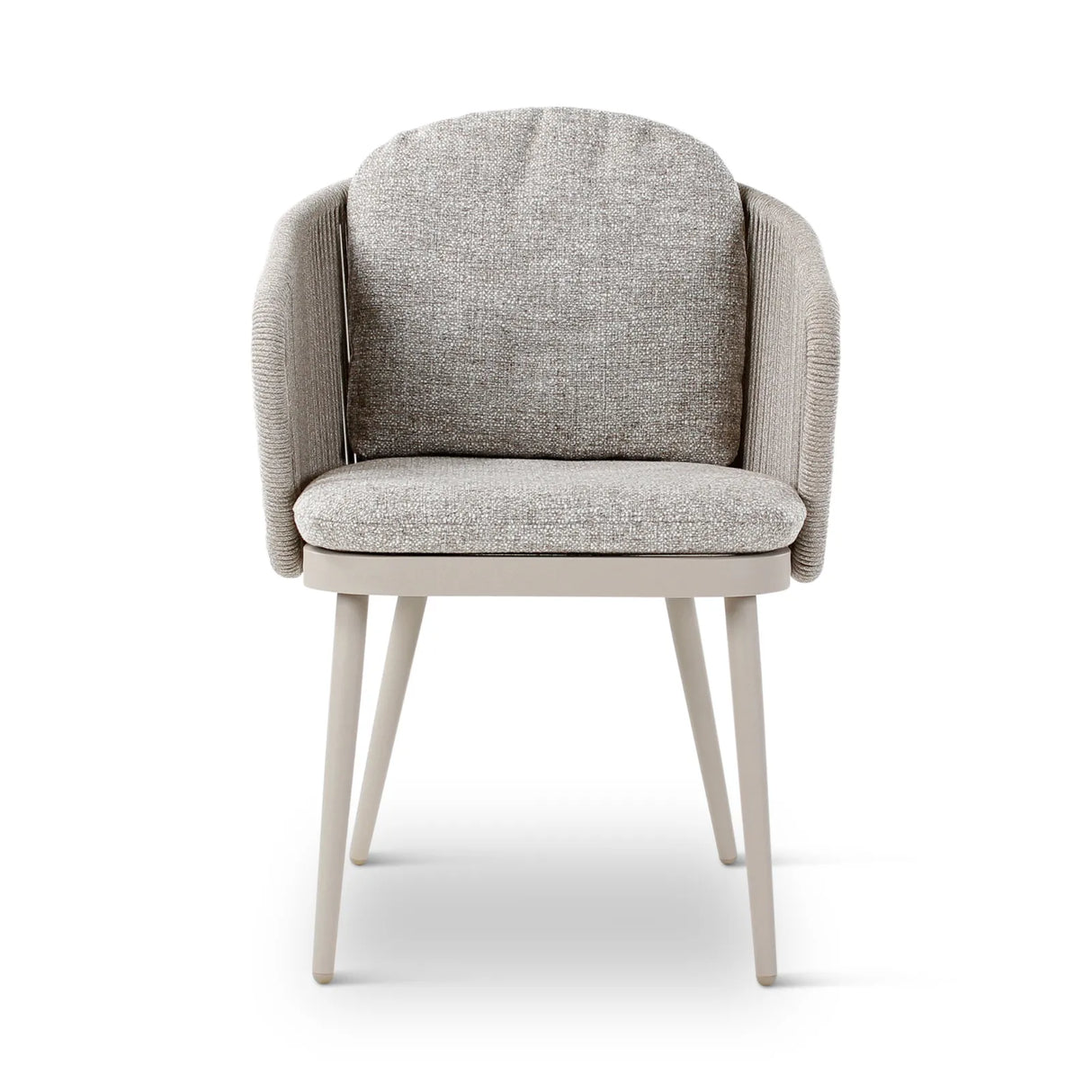 Gartenstuhl Mikos aus Aluminium mit graufarbenen Kissen - ZEN ZONE Furniture