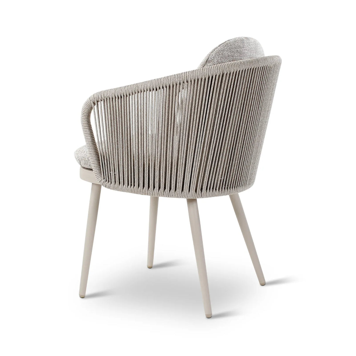 Gartenstuhl Mikos aus Aluminium mit graufarbenen Kissen - ZEN ZONE Furniture