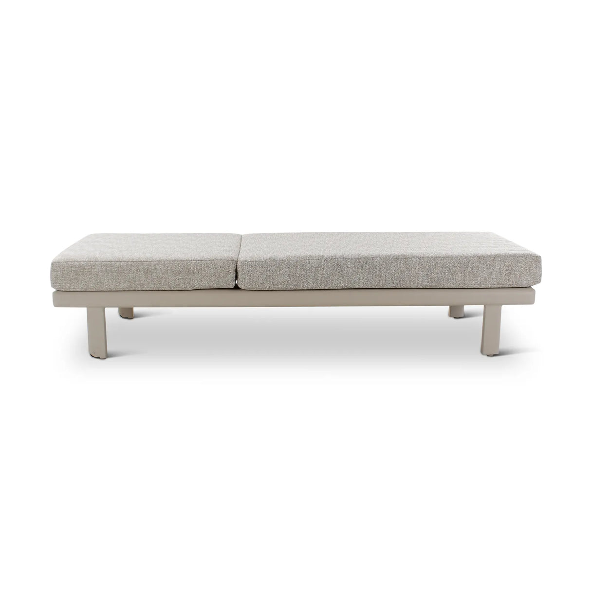 Sonnenliege Riva aus Aluminium mit graufarbenen Kissen - ZEN ZONE Furniture