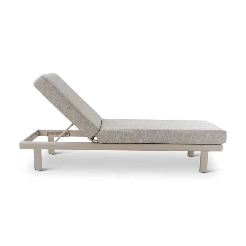 Sonnenliege Riva aus Aluminium mit graufarbenen Kissen - ZEN ZONE Furniture