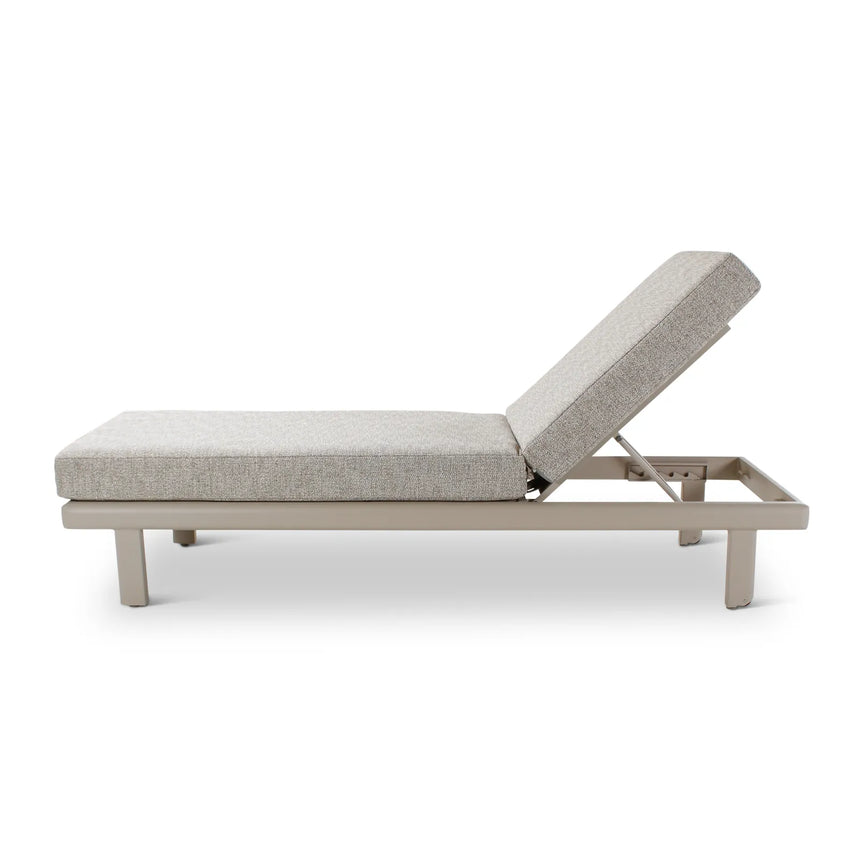 Sonnenliege Riva aus Aluminium mit graufarbenen Kissen - ZEN ZONE Furniture