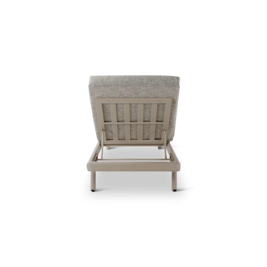 Sonnenliege Riva aus Aluminium mit graufarbenen Kissen - ZEN ZONE Furniture