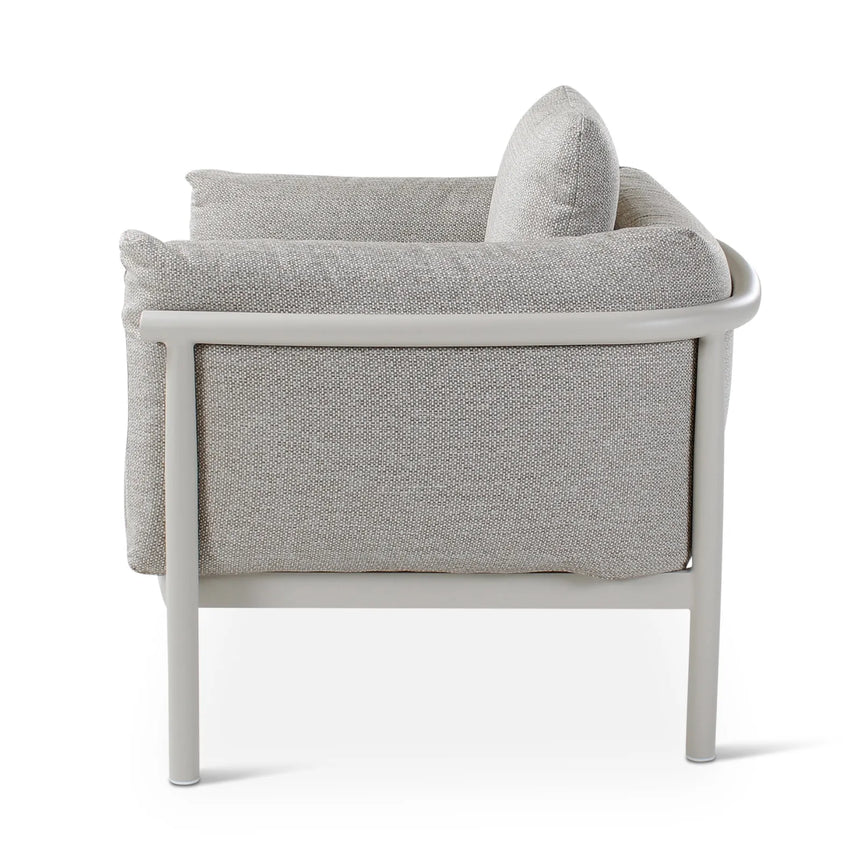 Gartensessel Liv aus Aluminium mit dünenfarbenen Kissen - ZEN ZONE Furniture