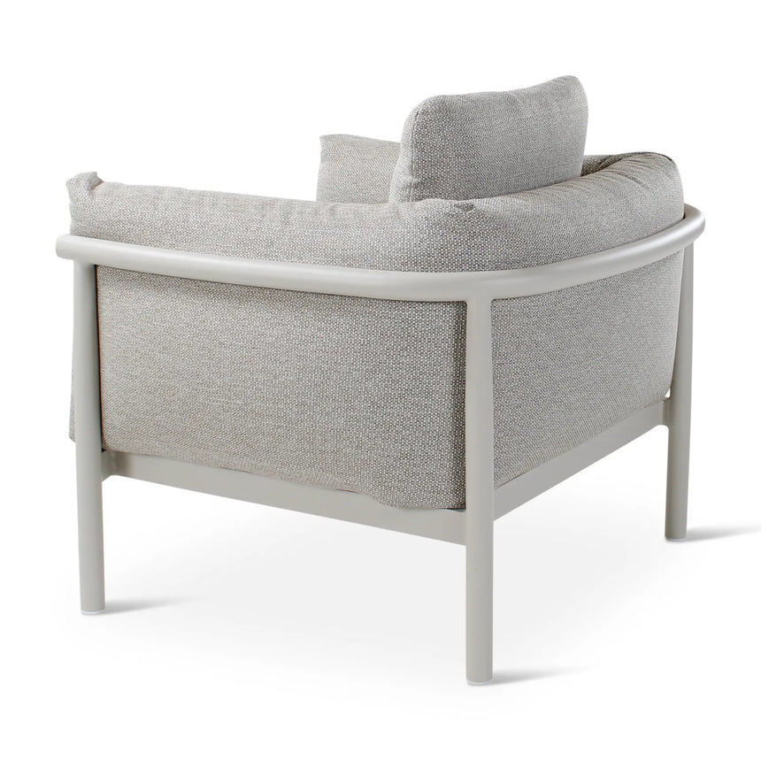 Gartensessel Liv aus Aluminium mit dünenfarbenen Kissen - ZEN ZONE Furniture