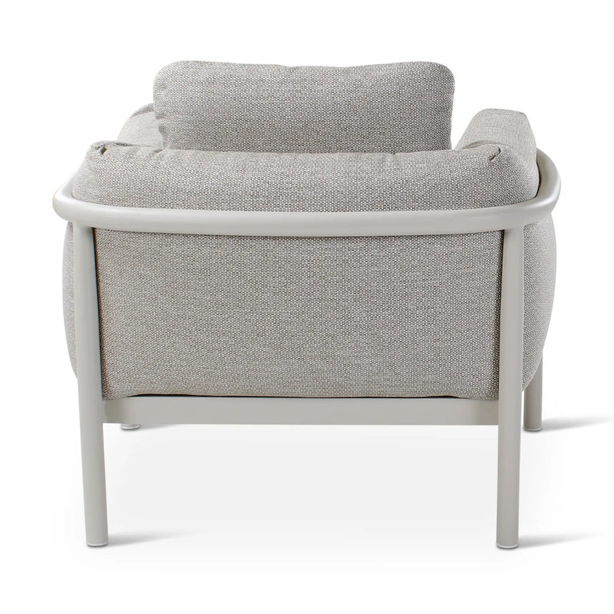 Gartensessel Liv aus Aluminium mit dünenfarbenen Kissen - ZEN ZONE Furniture