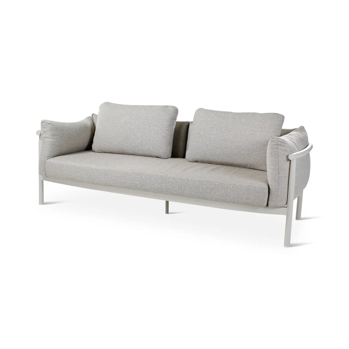 2,5-Sitzer Gartensofa Liv aus Aluminium mit dünenfarbenen Kissen, 211x86x84 cm - ZEN ZONE Furniture
