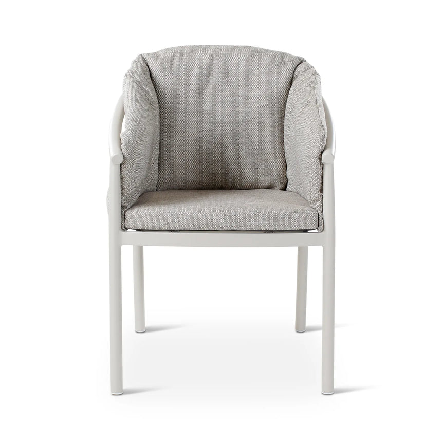 Gartenstuhl Liv aus Aluminium mit dünenfarbenen Kissen - ZEN ZONE Furniture