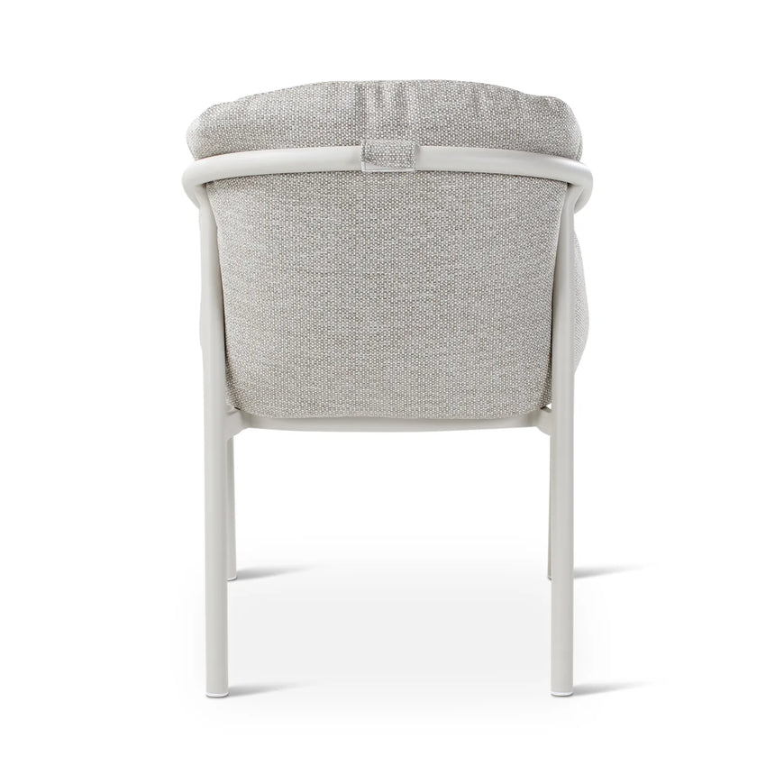 Gartenstuhl Liv aus Aluminium mit dünenfarbenen Kissen - ZEN ZONE Furniture