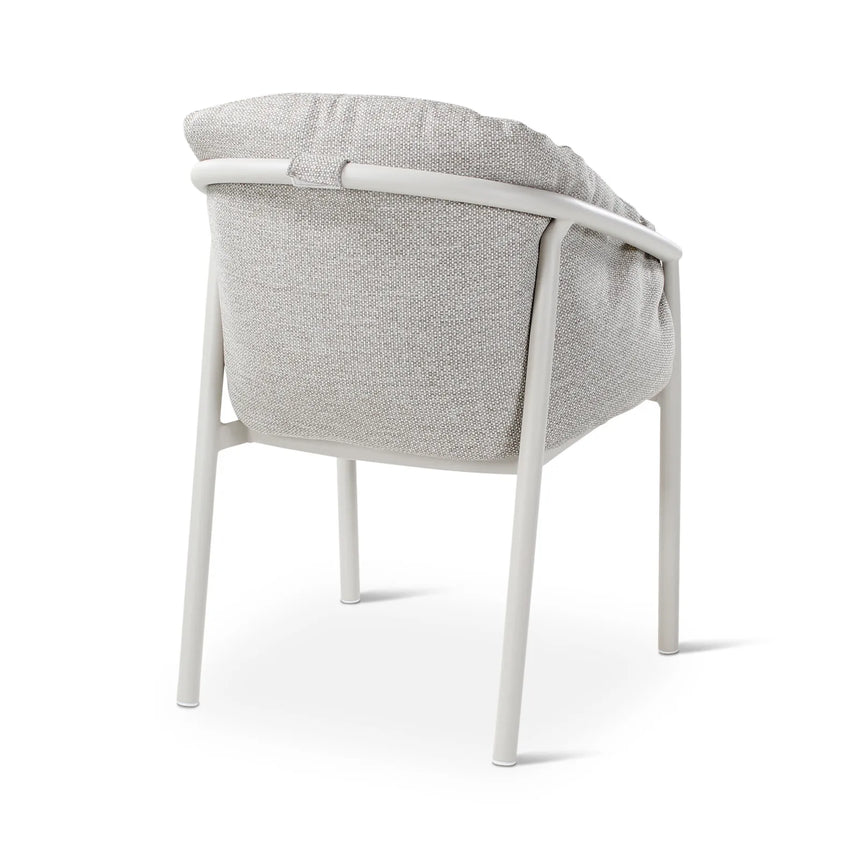 Gartenstuhl Liv aus Aluminium mit dünenfarbenen Kissen - ZEN ZONE Furniture
