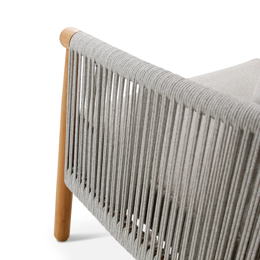 Gartensessel Romeo aus Teakholz mit wolkenfarbenen Kissen - ZEN ZONE Furniture