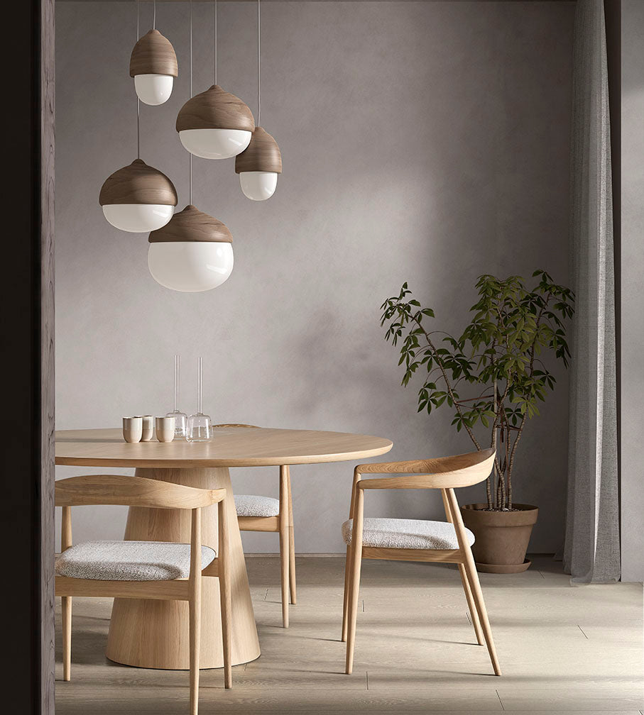 PURA Sessel Eiche natur inklusive Kissen in Beigefarben - ZEN ZONE