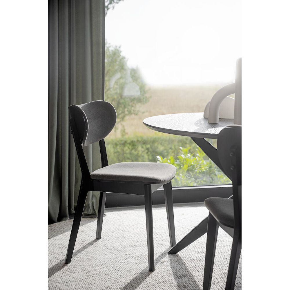 KATO Esszimmerstuhl Schwarz/Grau 46x56x83cm - ZEN ZONE