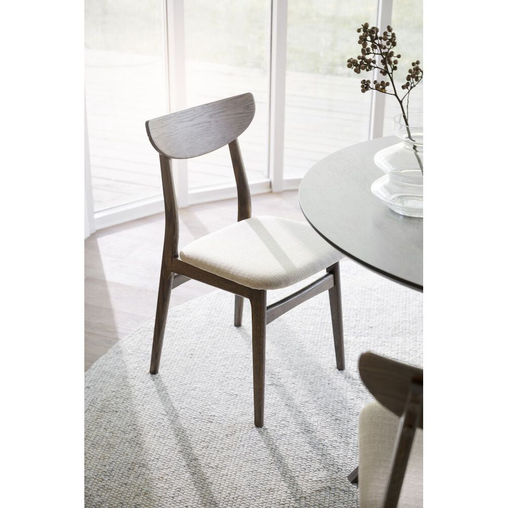 RODHAM Esszimmerstuhl Braun/Beige 44x51x82cm - ZEN ZONE