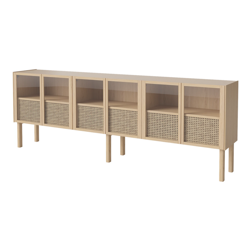 Cana Sideboard, en chêne, huilé, 235x40 cm