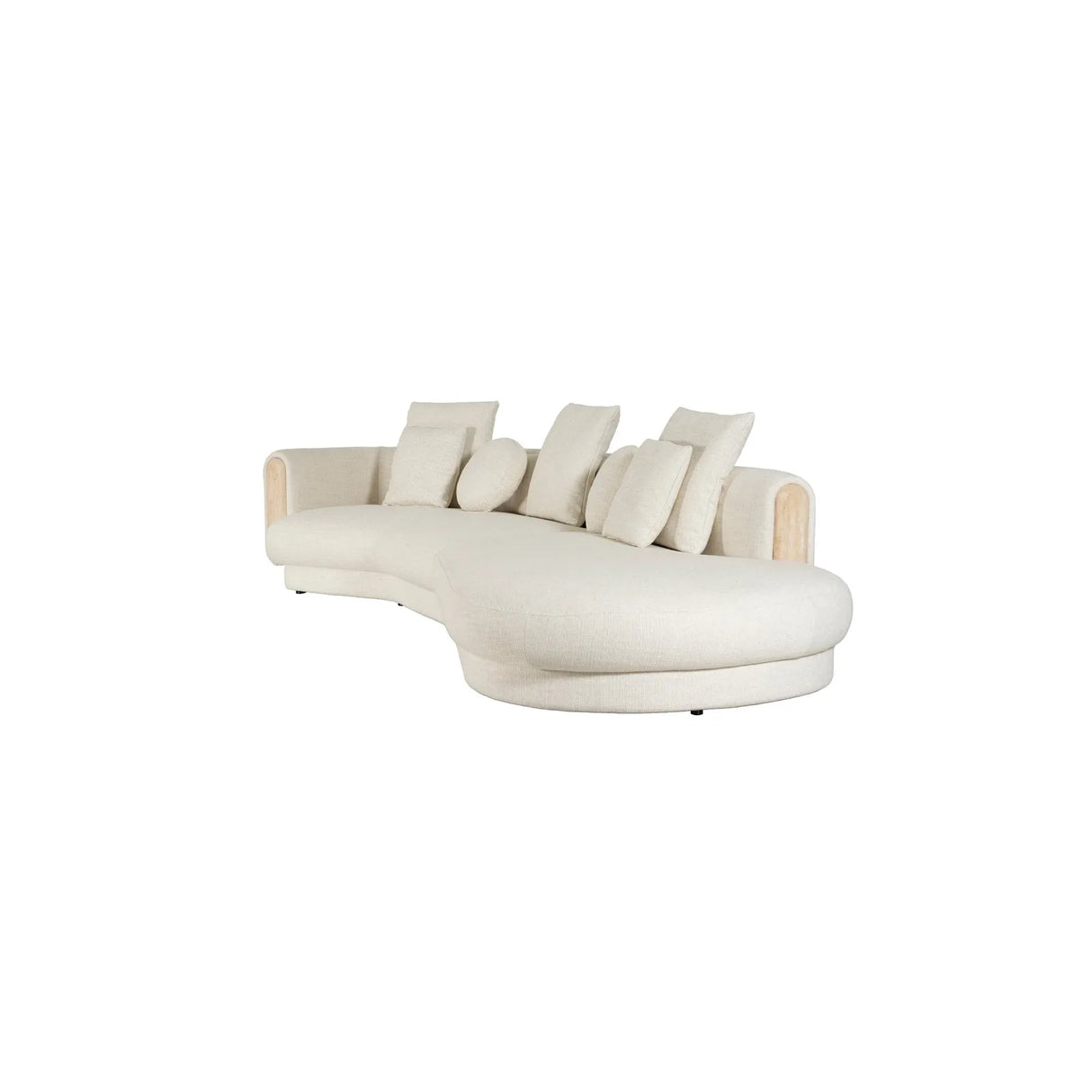 Tarida Sofa Linke Armlehne Travertin 2P - ZEN ZONE Furniture