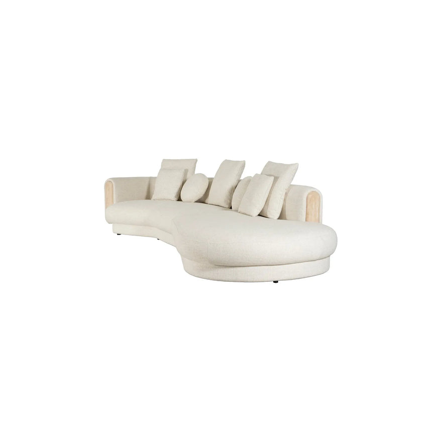 Tarida Sofa Linke Armlehne Travertin 2P - ZEN ZONE Furniture