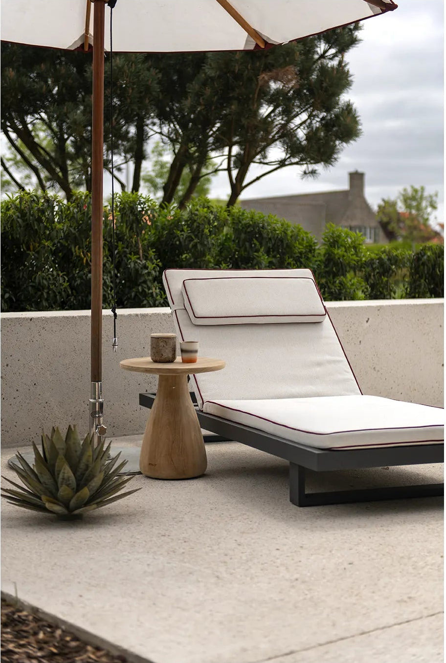 Sonnenliege Ravello aus Aluminium, 225×85×22 cm - ZEN ZONE Furniture