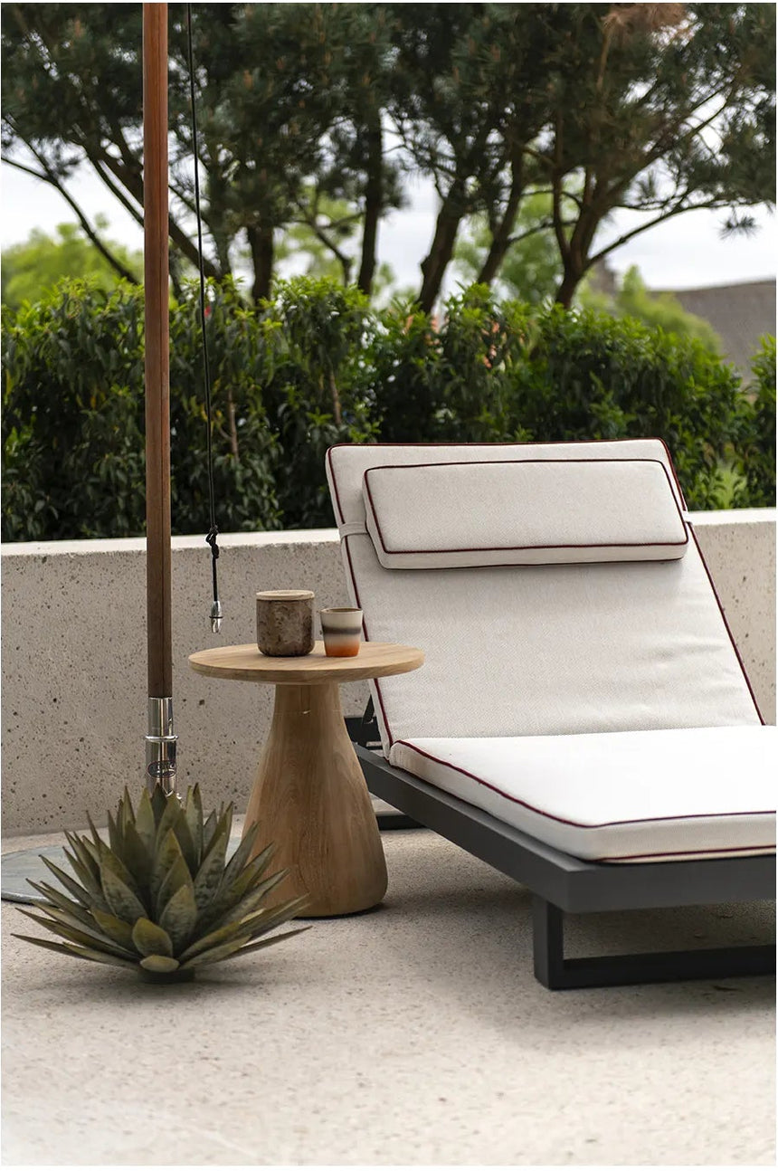 Sonnenliege Ravello aus Aluminium, 225×85×22 cm - ZEN ZONE Furniture