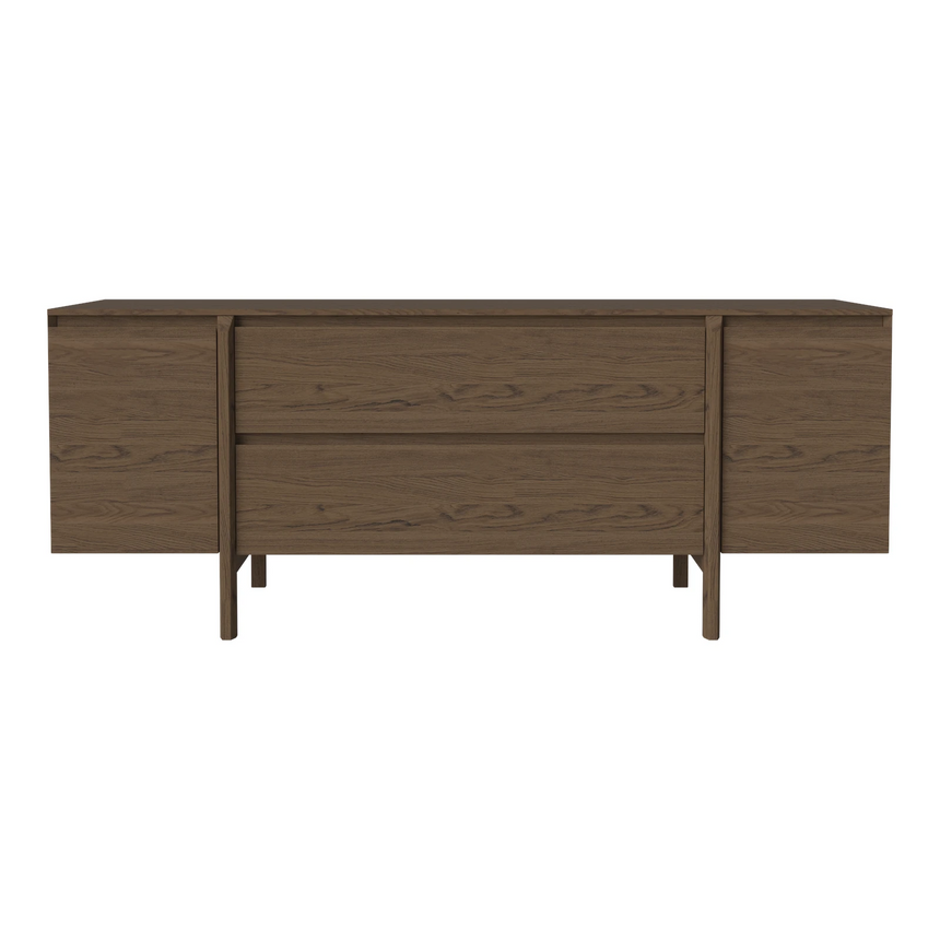 Daia Sideboard with Drawers, oak, oiled, 180x50.5 cm