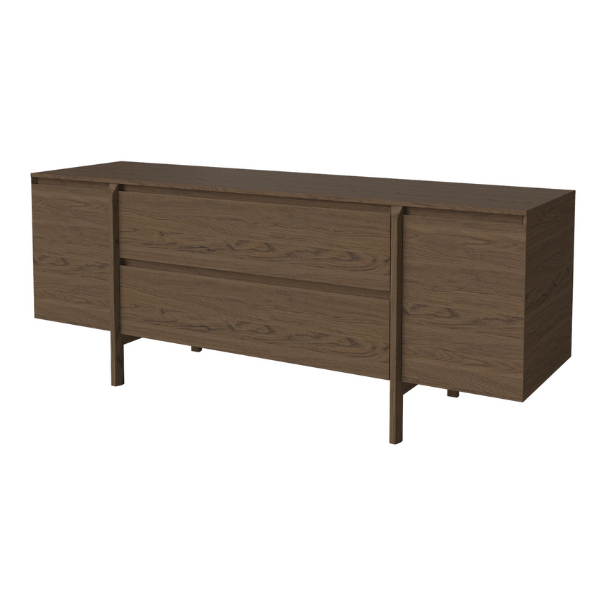 Daia Sideboard with Drawers, oak, oiled, 180x50.5 cm