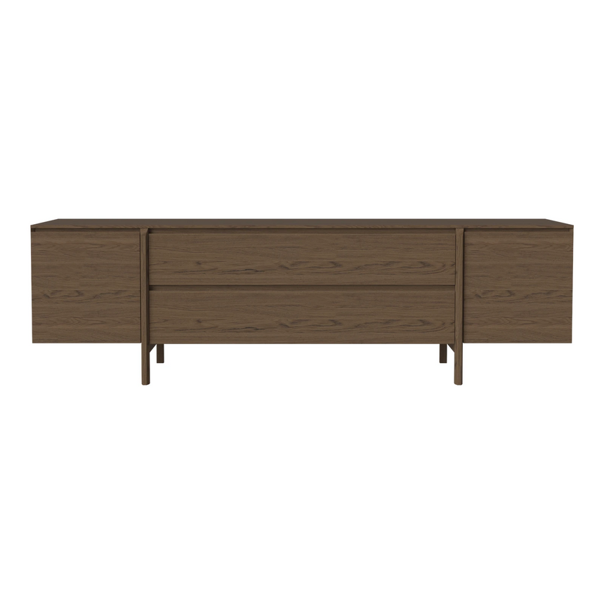 Daia Sideboard mit Schubladen, aus Eiche, geölt, 240x50.5 cm