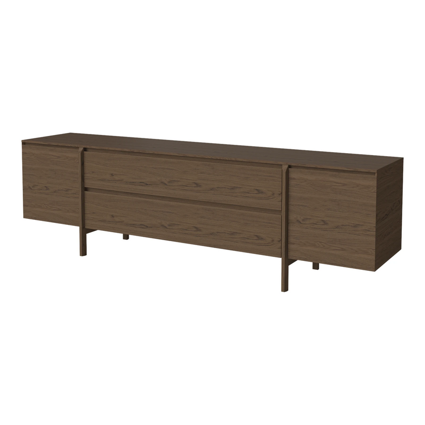 Daia Sideboard mit Schubladen, aus Eiche, geölt, 240x50.5 cm