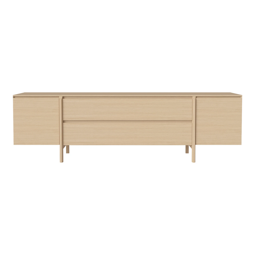 Daia Sideboard mit Schubladen, aus Eiche, geölt, 240x50.5 cm