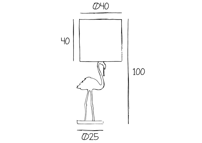 Lampe de table Crazy Flamingo
