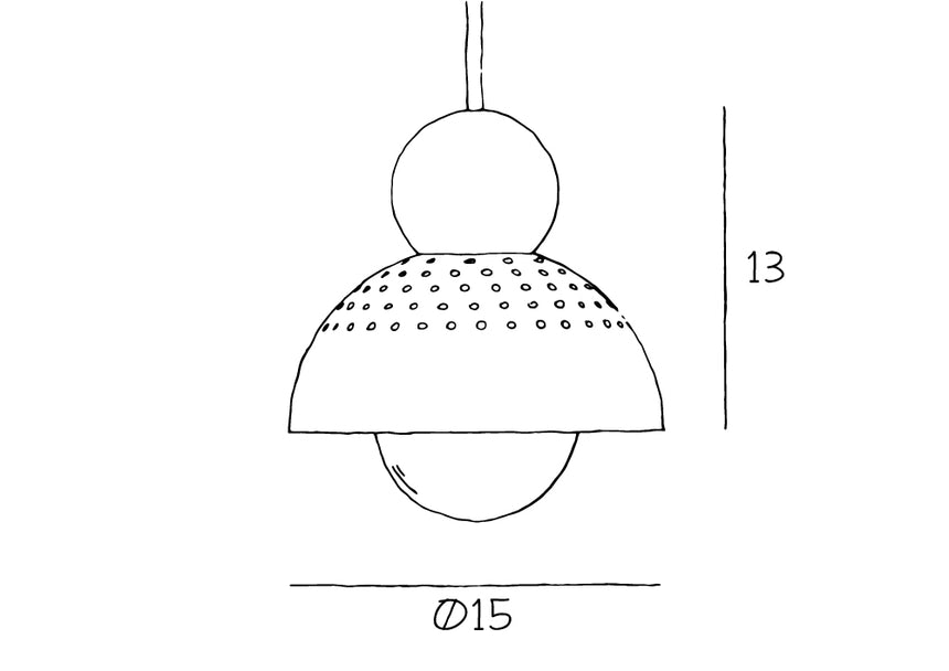 Pendant lamp Wanted XS
