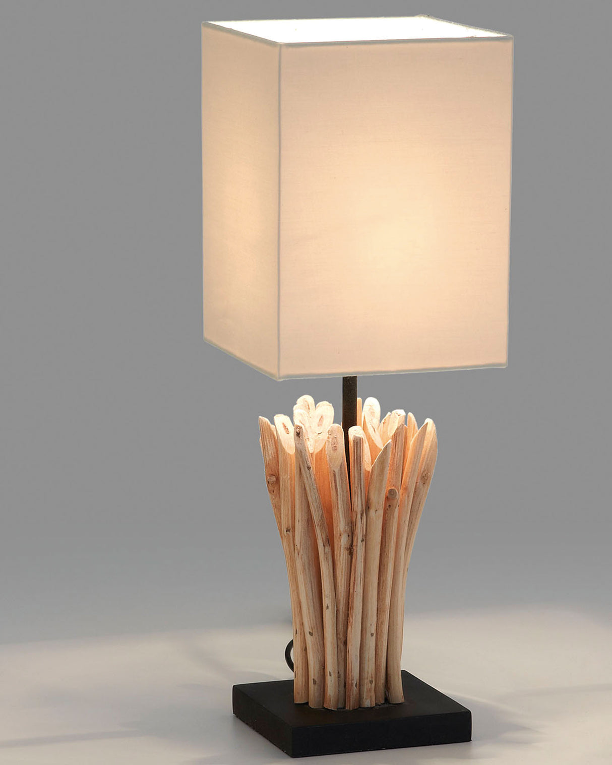 Boop Tischlampe aus massivem Rotholz und Kautschuk - ZEN ZONE Furniture