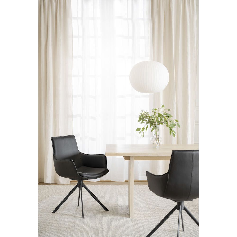 LOWELL Esszimmerstuhl Schwarz 59x58x86cm - ZEN ZONE