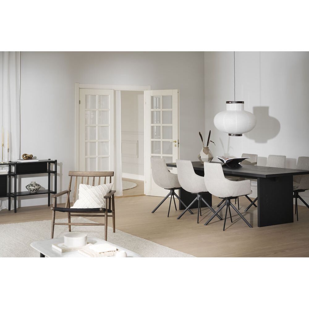 LOWELL Esszimmerstuhl Grau/Schwarz 59x58x86cm - ZEN ZONE