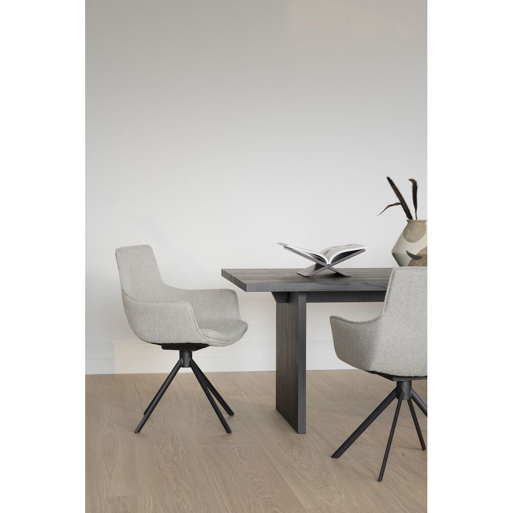 LOWELL Esszimmerstuhl Grau/Schwarz 59x58x86cm - ZEN ZONE