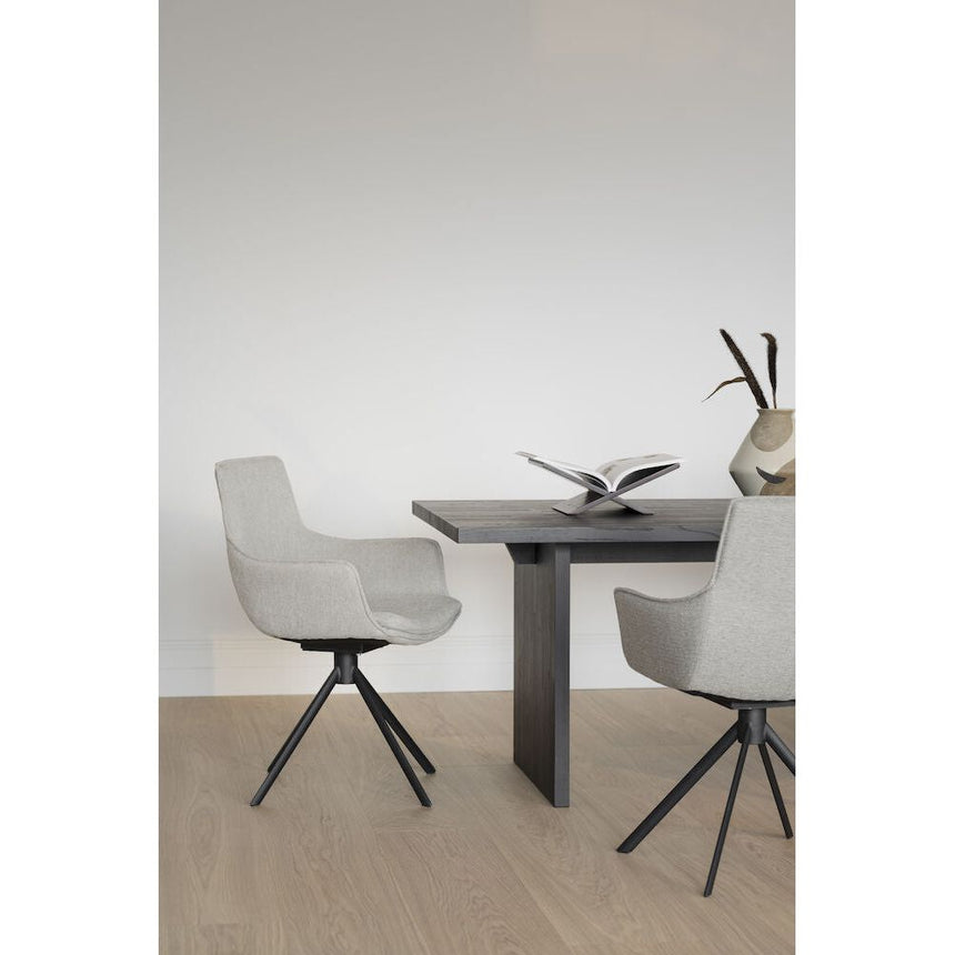 LOWELL Esszimmerstuhl Grau/Schwarz 59x58x86cm - ZEN ZONE