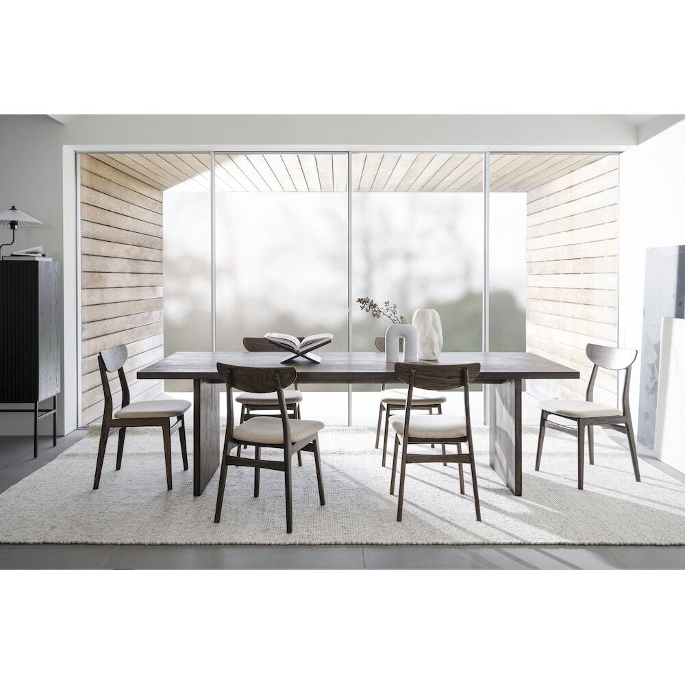 RODHAM Esszimmerstuhl Braun/Beige 44x51x82cm - ZEN ZONE