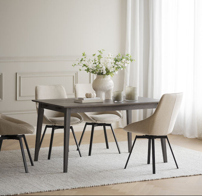 FILIPPA Esstisch Dunkelbraun 140x90x74cm - ZEN ZONE