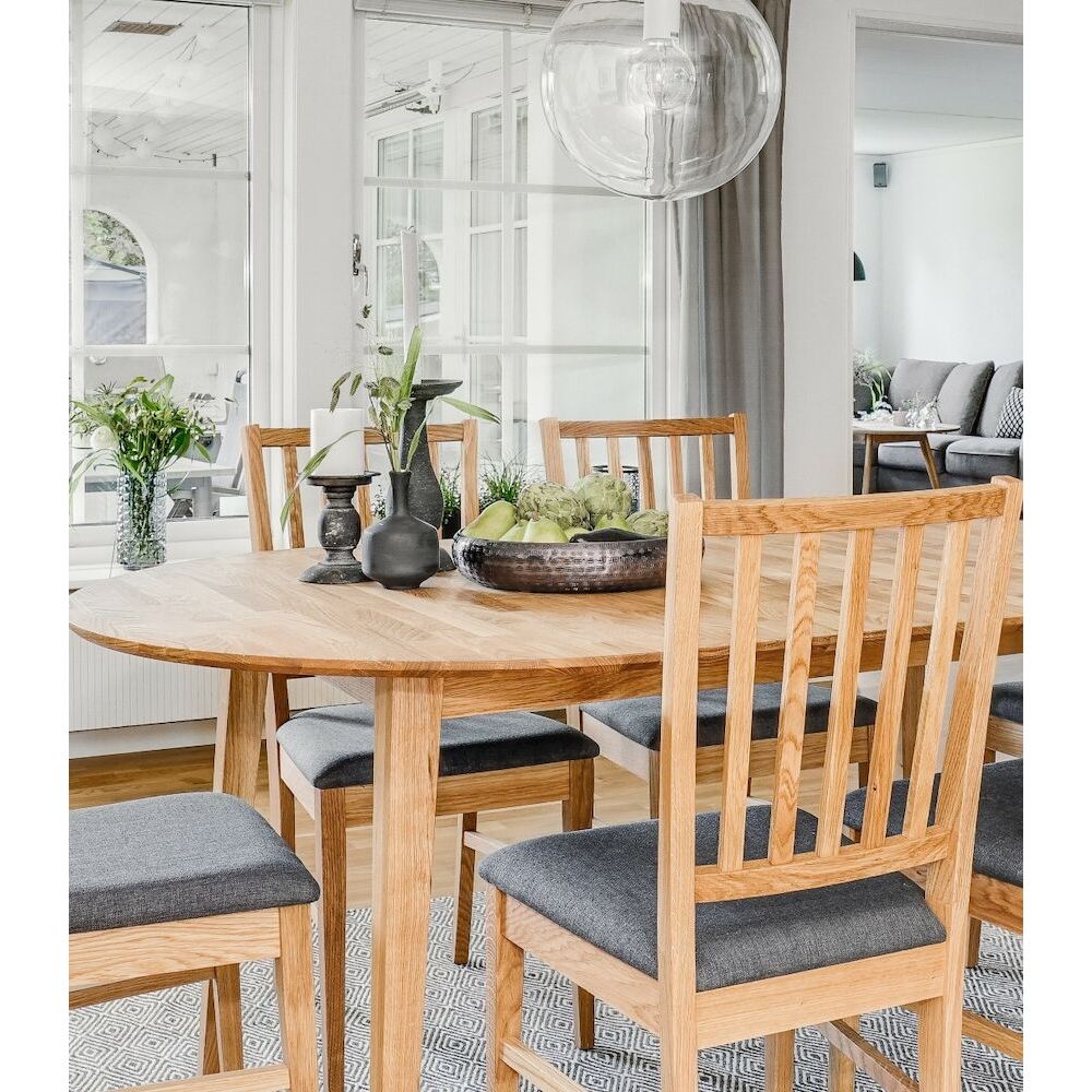 FILIPPA Esszimmerstuhl Eiche/Grau 44x51x92cm - ZEN ZONE