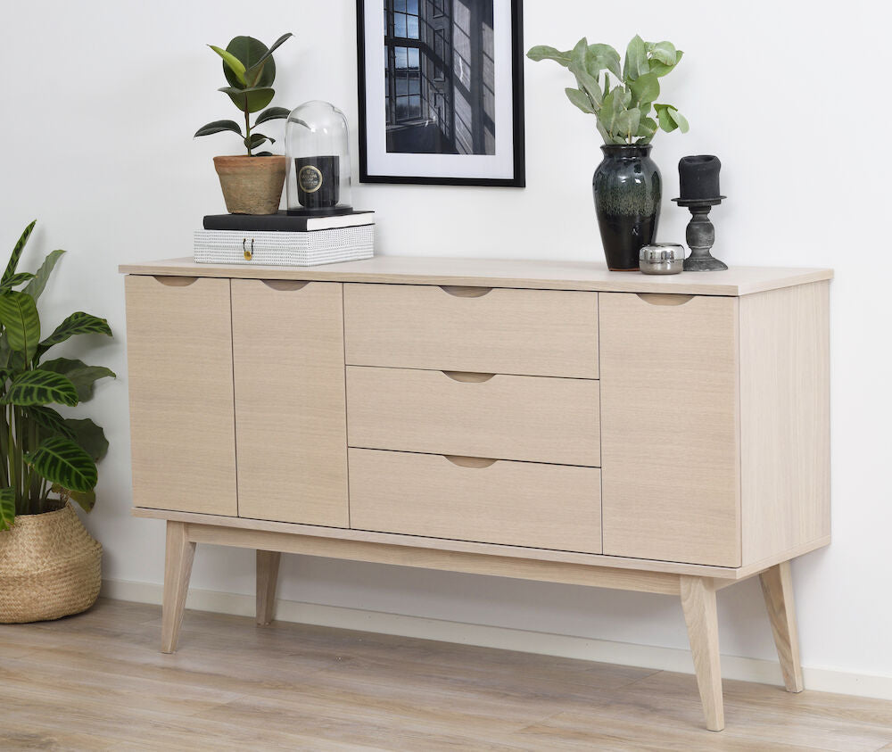 FILIPPA Sideboard Weiß pigmentiert 150x40x85cm - ZEN ZONE Furniture